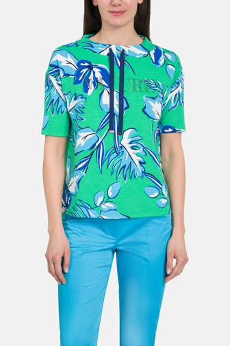 BETTY BARCLAY T-Shirt grün gemustert