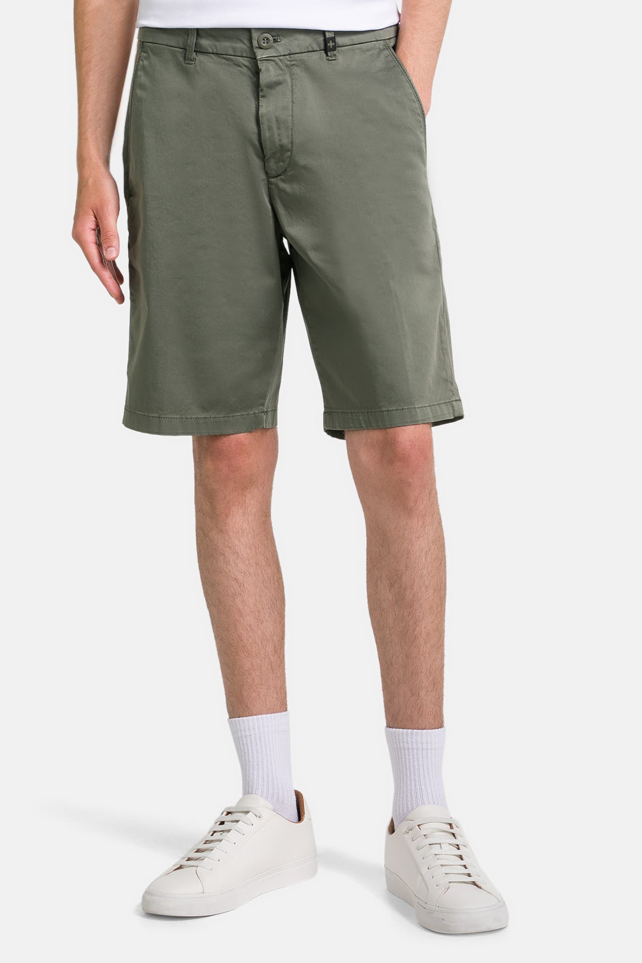 STRELLSON Chino-Shorts graugrün, Bild 1