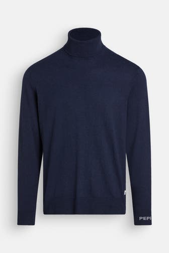 PEPE JEANS Rollkragenpullover 'New Andre' navy