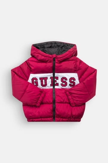 GUESS Steppjacke dunkelrot