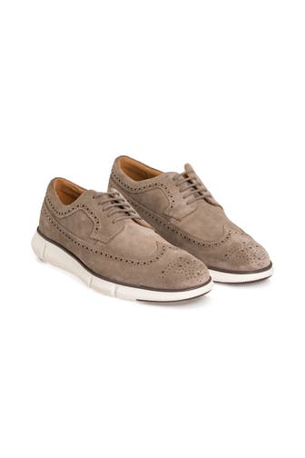 GEOX Lederschnürer 'Adacter' taupe