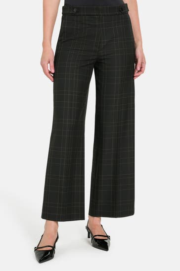 RIANI Business-Hose schwarz kariert