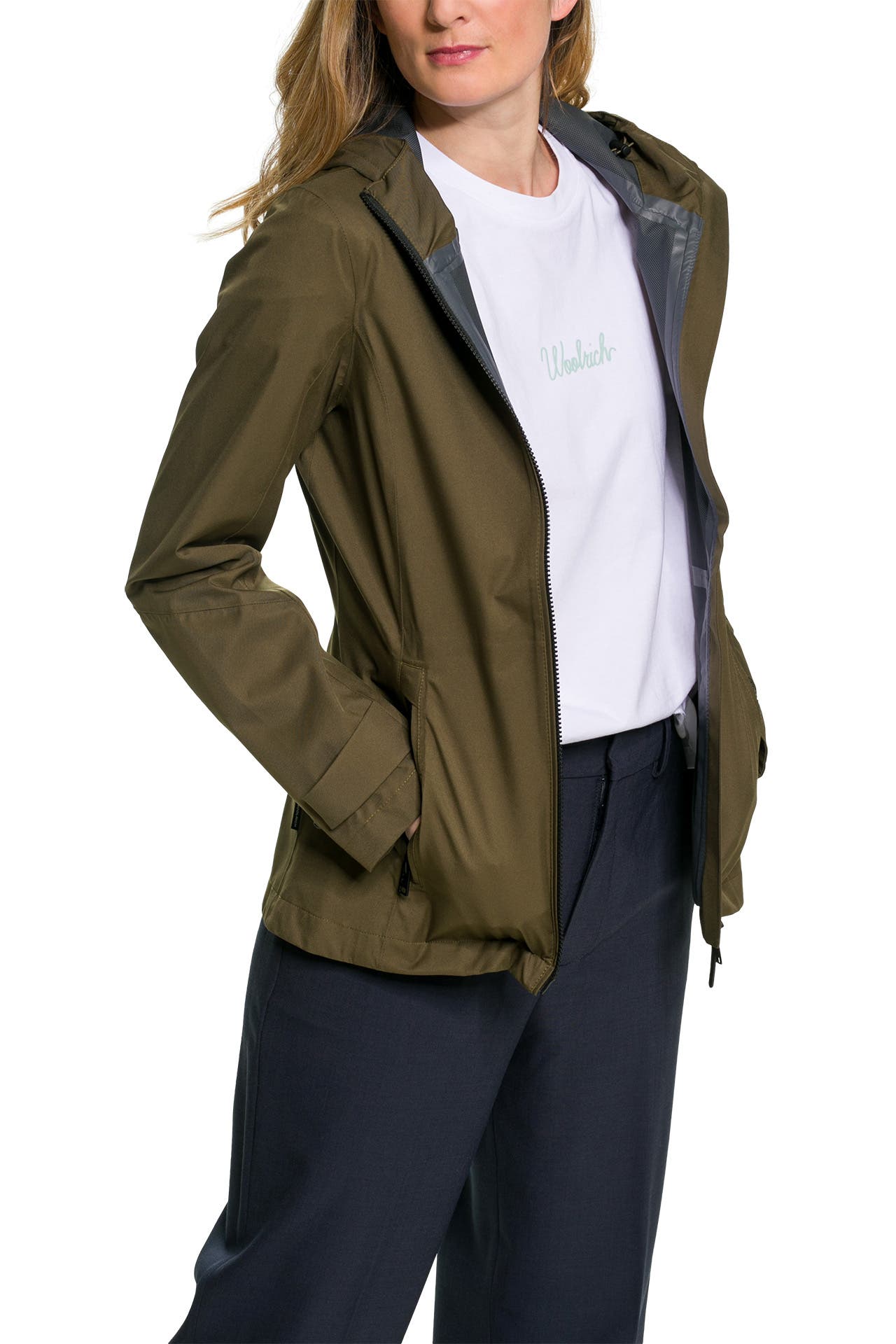 WOOLRICH Ubergangsjacke Leavitt khaki gunstig online kaufen Outletcity