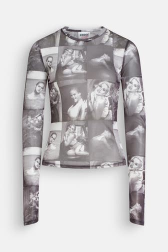 GUESS Longsleeve gemustert