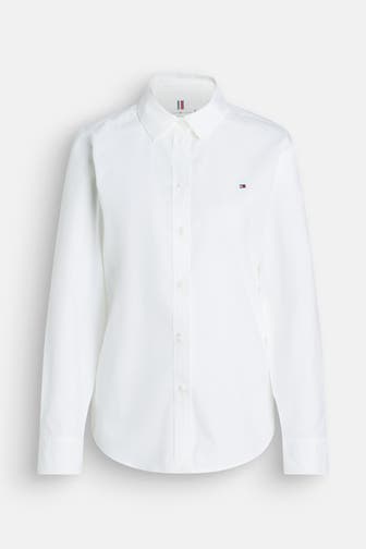 TOMMY HILFIGER Business-Bluse weiß