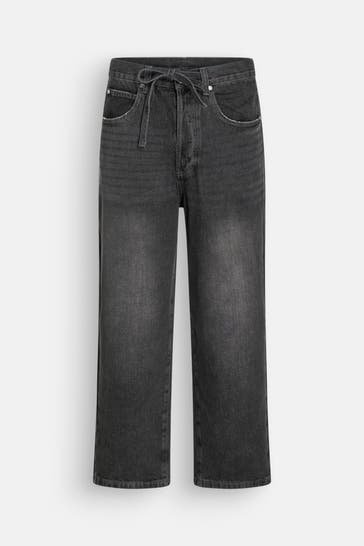 WRSTBHVR Jeans dunkelgrau straight