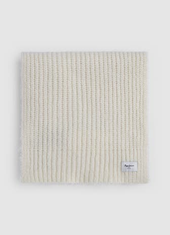 PEPE JEANS Strickschal 'Zoe' ecru