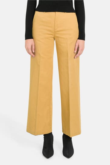 DIESEL Stoffhose senfgelb