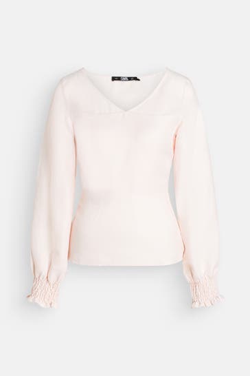 KARL LAGERFELD Blusenshirt hellrosa
