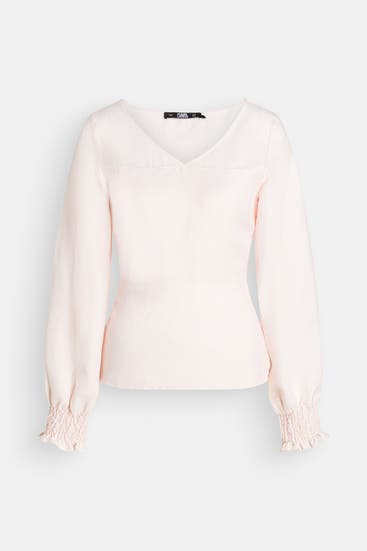 KARL LAGERFELD - Blusenshirt hellrosa