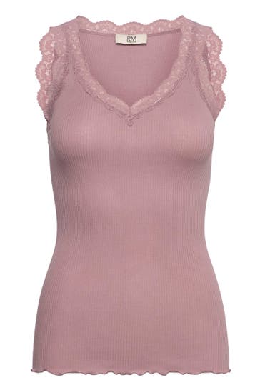 RM BY ROSEMUNDE Spitzentop 'Balta' altrosa