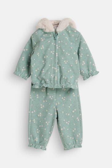MAYORAL Set: Sweatjacke, Langarmshirt und Leggings