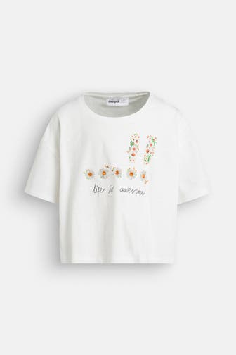 DESIGUAL T-Shirt weiß