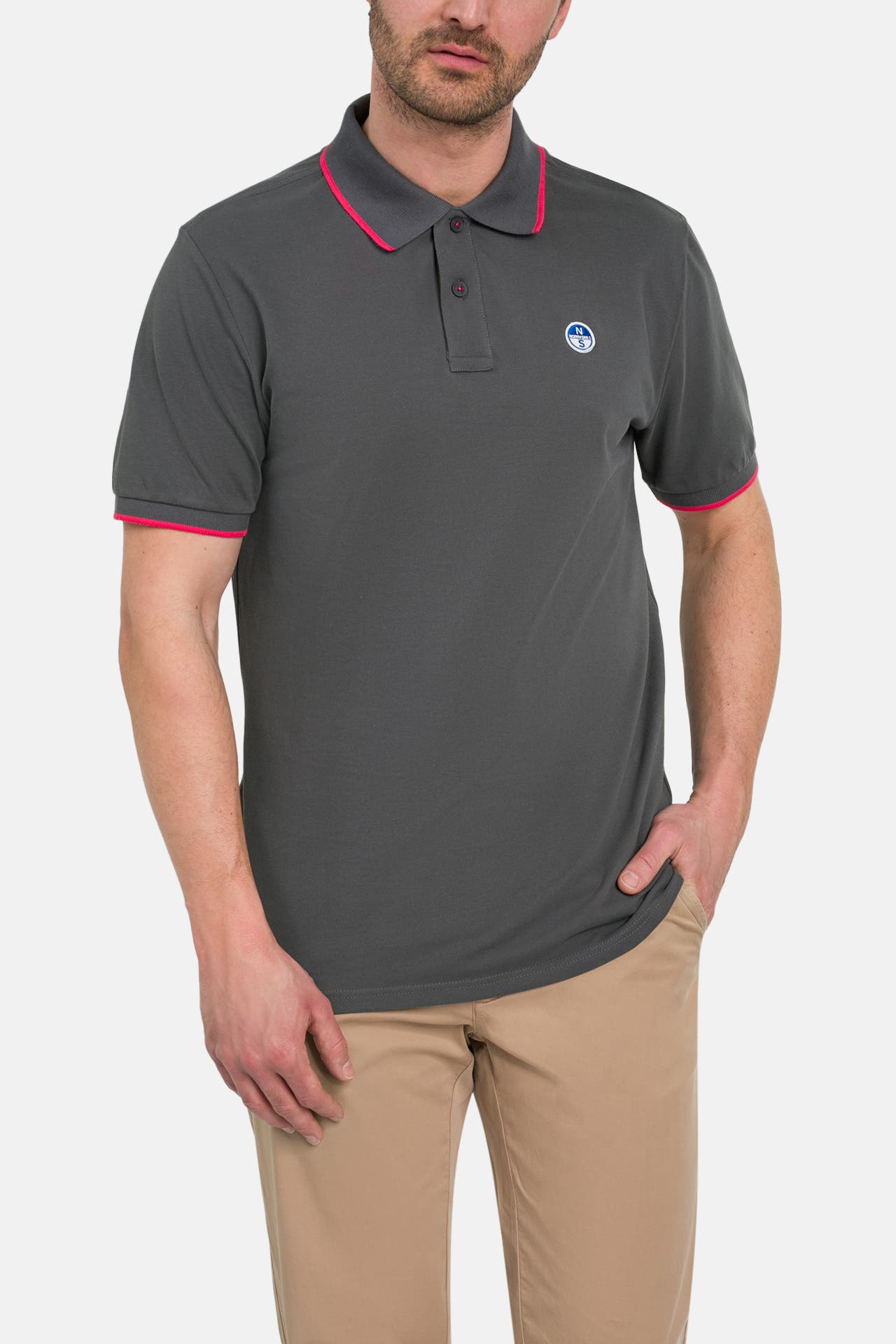 NORTH SAILS Polo-Shirt grau, Bild 1