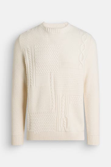 BARBOUR Strickpullover 'Whisper' ecru