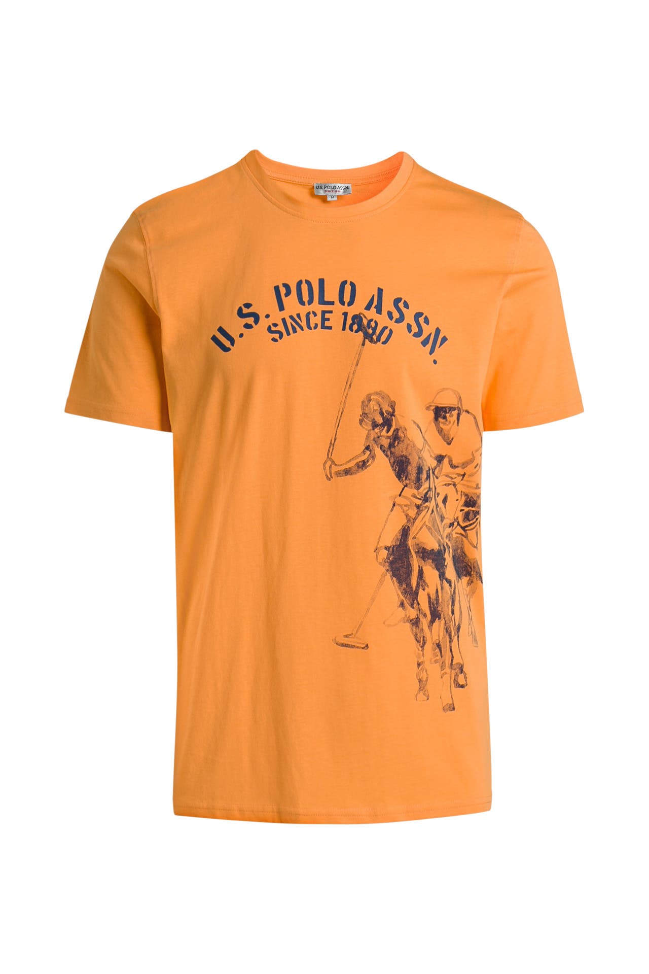 Us Polo Assn Herren T Shirt In Rosa Mit Polka Dot Muster main image 1