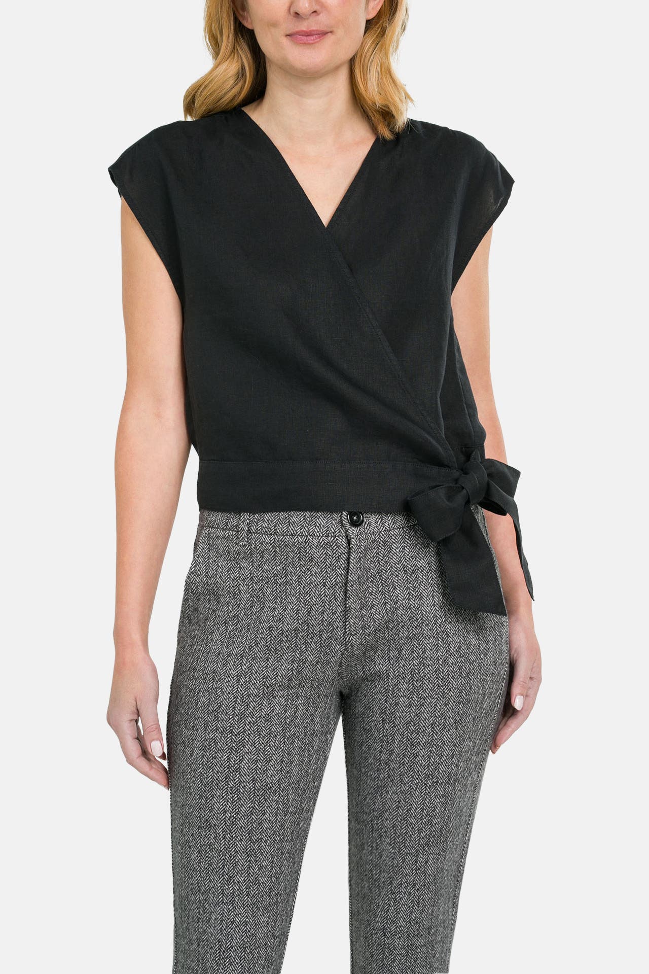 MARC O'POLO Leinen-Shirt schwarz, Bild 1
