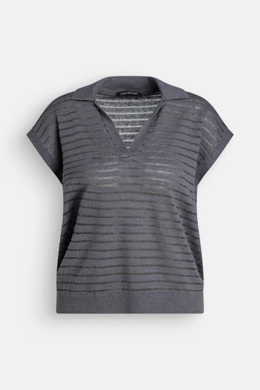 LUISA CERANO Strickshirt dunkegrau