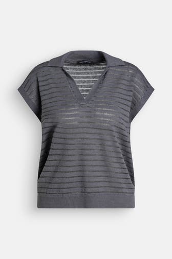 LUISA CERANO Strickshirt dunkegrau