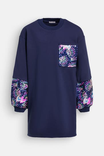 BILLIEBLUSH Sweatkleid navy