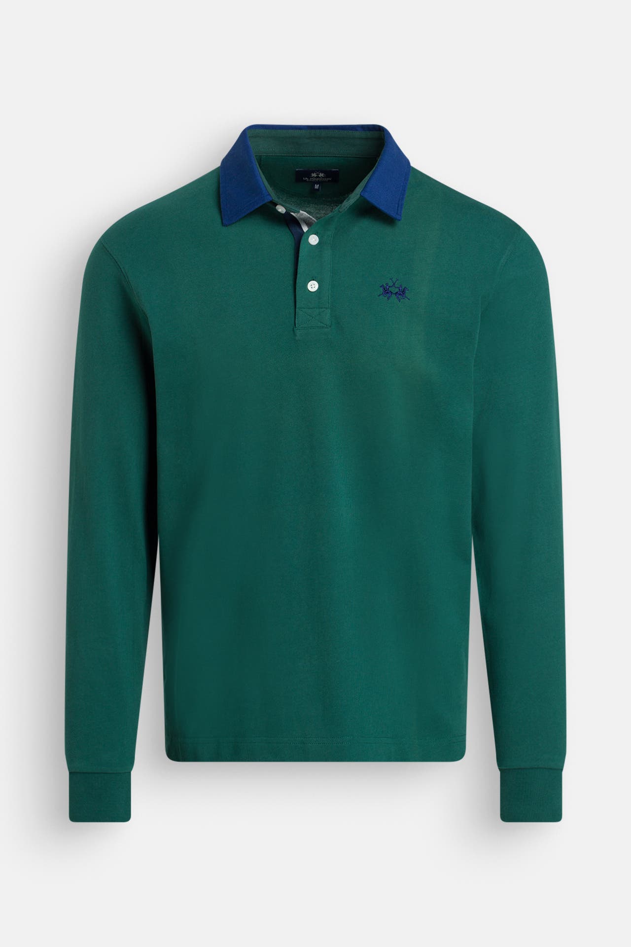 LA MARTINA Langarm-Polo dunkelgrün, Bild 1