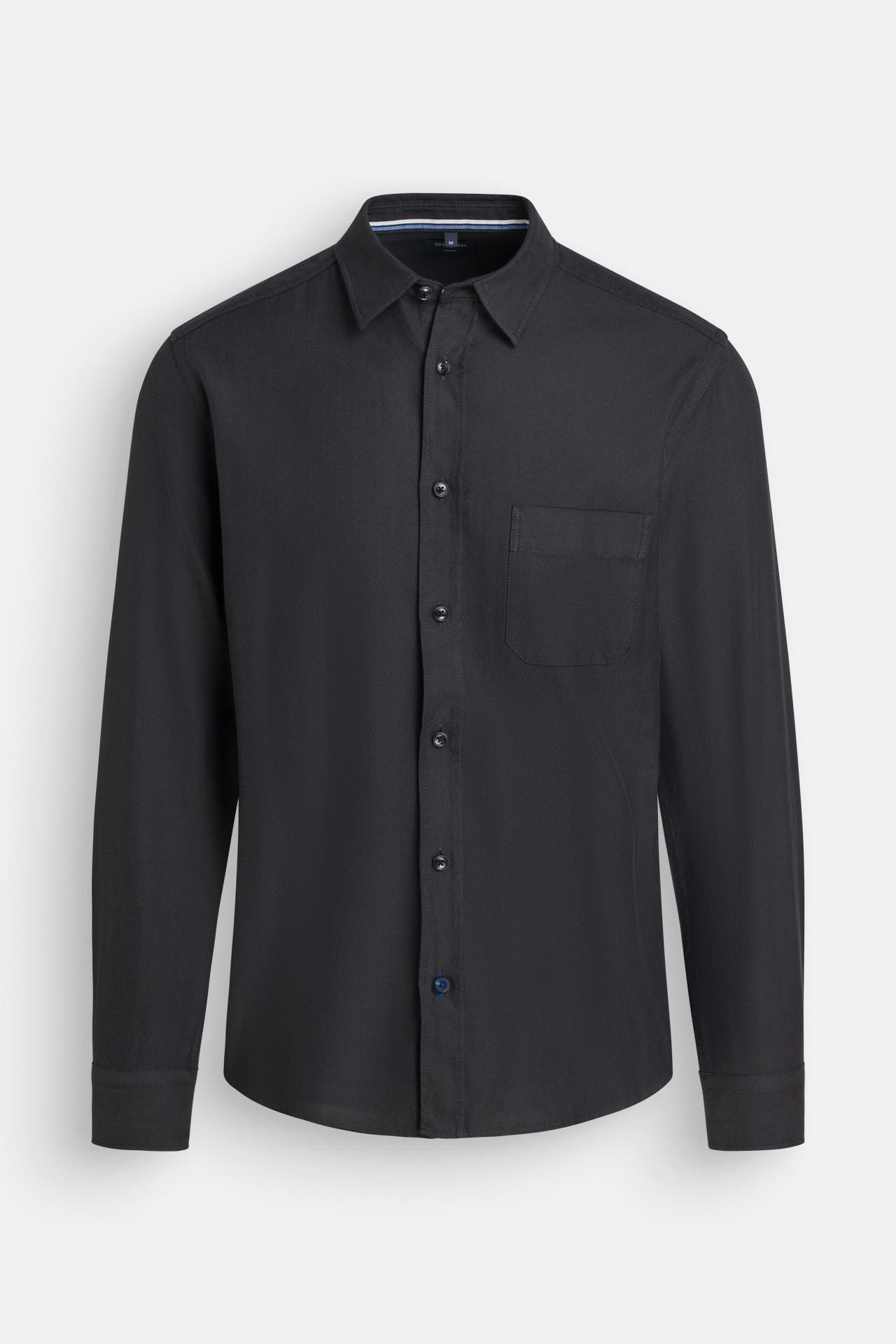 OLYMP Flanell-Hemd schwarz Regular Fit, Bild 1
