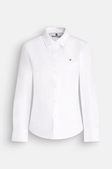 TOMMY HILFIGER Bluse weiß