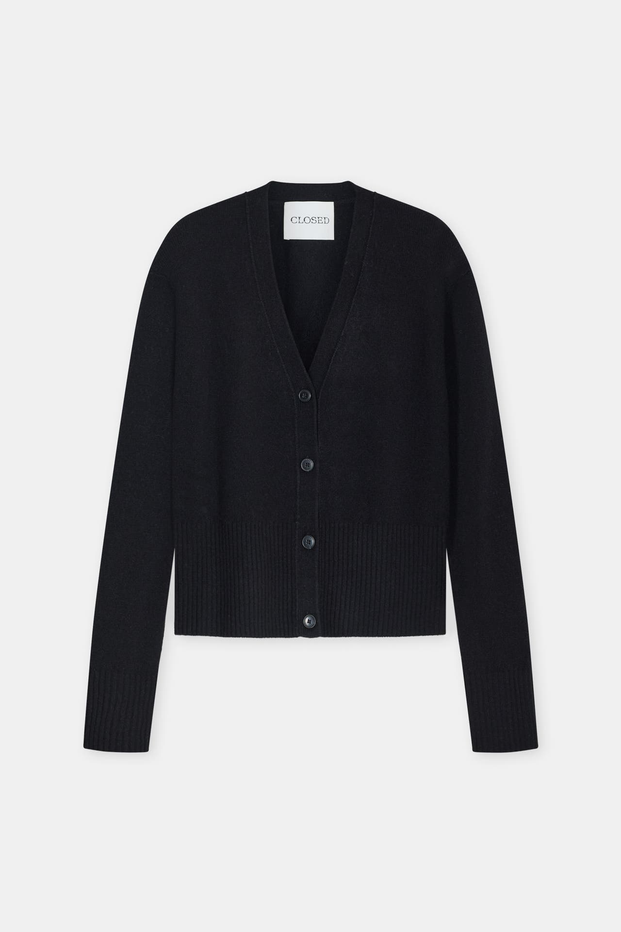 CLOSED Wollstrickjacke schwarz, Bild 1