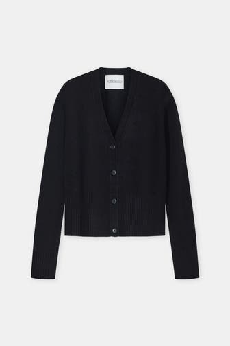 CLOSED Wollstrickjacke schwarz