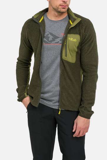 RAB Fleecejacke 'Alpha Flash' oliv
