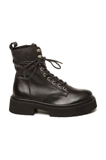 STEVE MADDEN Schnürstiefel 'Gusto' schwarz