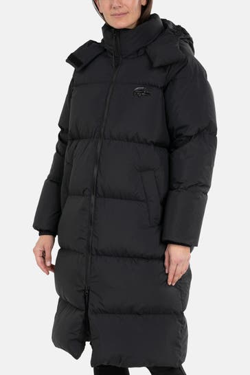 LACOSTE Daunenmantel schwarz