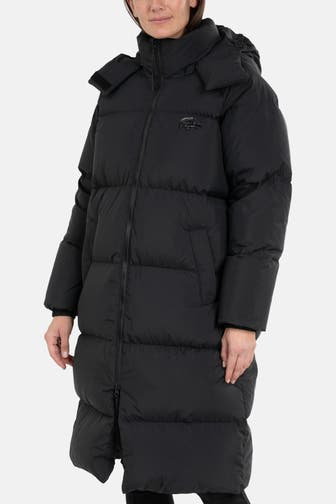 LACOSTE Daunenmantel schwarz