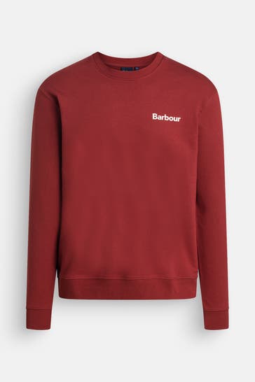 BARBOUR Sweatshirt rotbraun