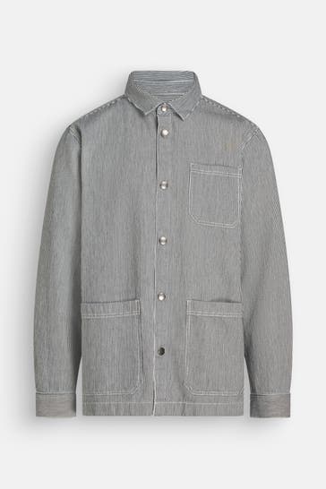 BARBOUR Overshirt gestreift