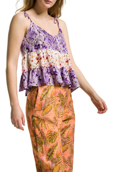 DESIGUAL - Top 'Spring' lila floral