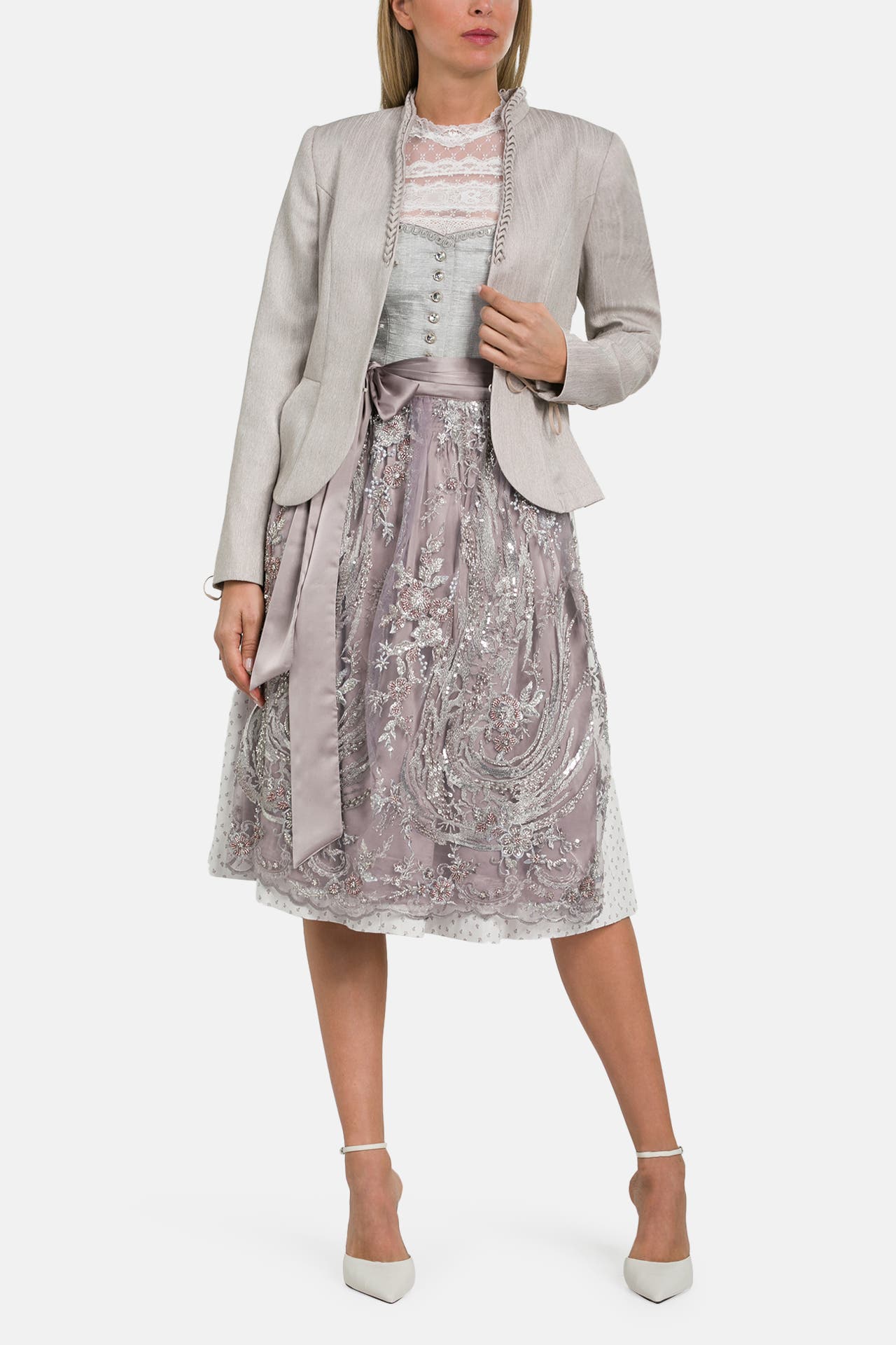 KRÜGER Trachtenjacke 'Catria' hellgrau, Bild 1