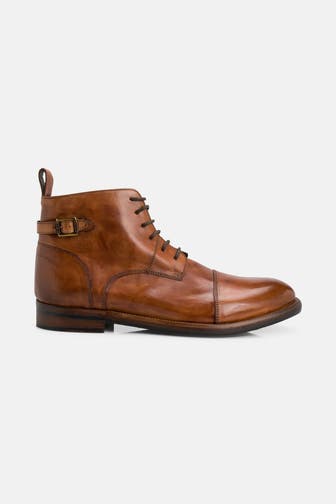 PRIME SHOES Schnürstiefel dunkelbraun