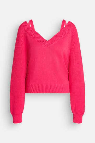 RIANI Strickpullover neonpink