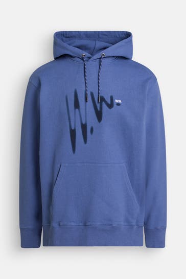 WOOD WOOD Hoodie 'Zeus' graublau