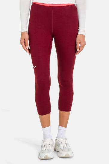 SALEWA Tights 'Cristallo' dunkelrot