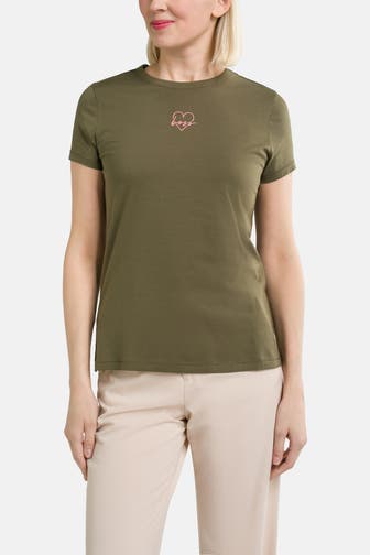 BOSS ORANGE T-Shirt 'Elogo'oliv