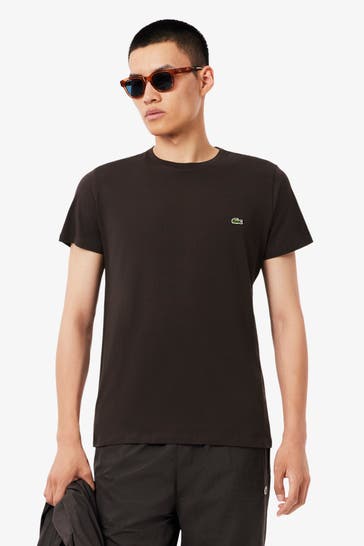 LACOSTE T-Shirt dunkelbraun