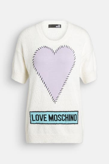 LOVE MOSCHINO Strickshirt ecru 