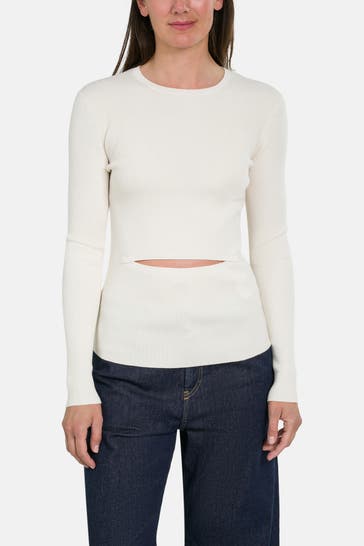 DIESEL Wollmix-Shirt 'Maglia' ecru