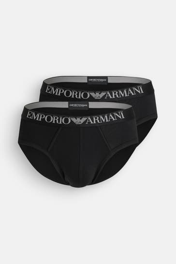 EMPORIO ARMANI 2er-Pack Slips schwarz