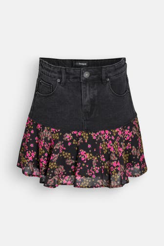 DESIGUAL Jeansrock gemustert