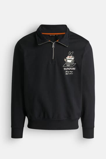 NAPAPIJRI Black Half-Zip Sweater