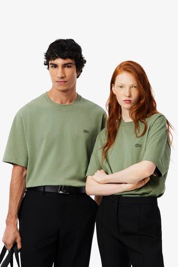 LACOSTE T-Shirt graugrün