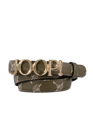 JOOP! Gürtel oliv gemustert